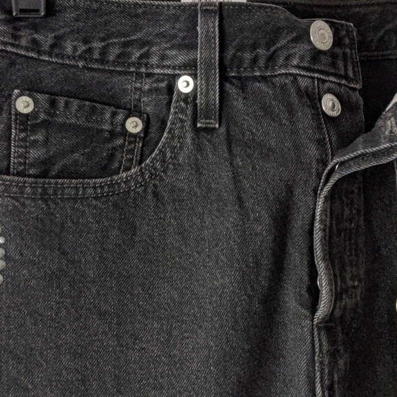 {Levi's} High Rise Deconstructed Button Fly Skirt - Picture 7 of 10